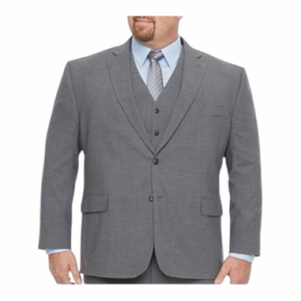 Stafford Super Wool Blend Stretch Suit Jacket | Size 52 | Classic Fit | EUC